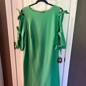 Vince Camuto Vibrant Green Long Sleeve Dress